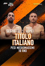 Titolo Italiano Mediomassimi  - Eros Seghetti Vs Dragan Lepei