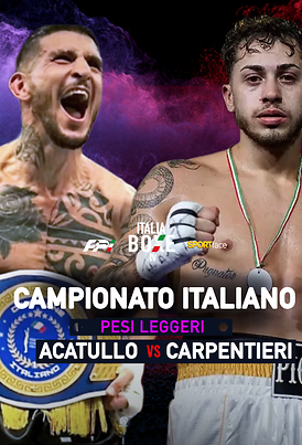 Campionato Italiano Pesi Leggeri 2026 - Acatullo vs Carpentieri