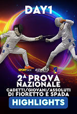 2^ Prova Nazionale Cadetti Giovani e Assoluti di Spada - Legnano 2026 - Day 1 Highlights