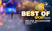 Milena Baldassarri - esercizio alla palla a Milano