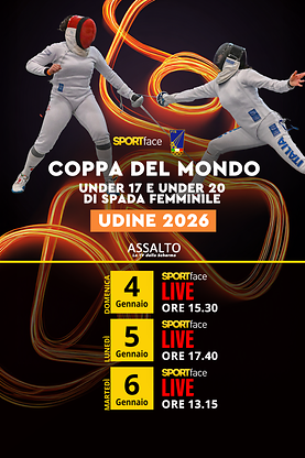 Coppa del Mondo - Under 17 e Under 20 - Spada Femminile - Udine 2026