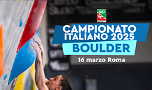 Campionato Italiano Assoluto Boulder 2025 - Roma