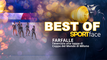 Farfalle - l'esercizio alla tappa di Coppa del Mondo di Milano 21 giugno