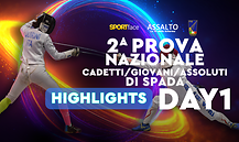2^ Prova Nazionale Cadetti Giovani e Assoluti di Spada - Legnano 2026 - Day 1 Highlights
