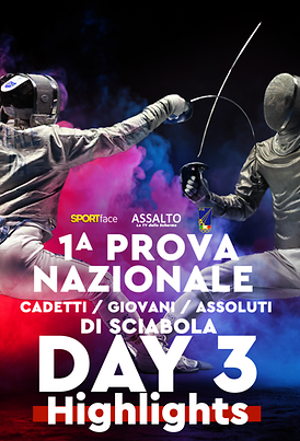  Prima Prova Nazionale Cedetti/Giovani/Assoluti di Sciabola - Carrara 2025 - Highlights Day 3