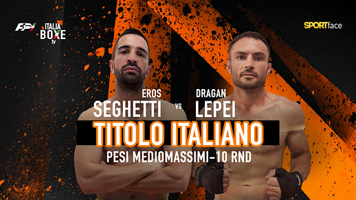 Titolo Italiano Mediomassimi  - Eros Seghetti Vs Dragan Lepei