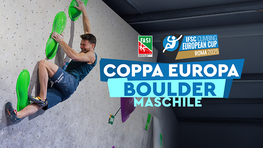 Coppa Europa Boulder Maschile 2025 - Roma