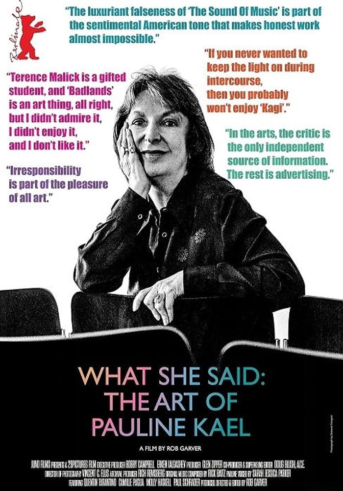 What She Said: The Art of Pauline Kael