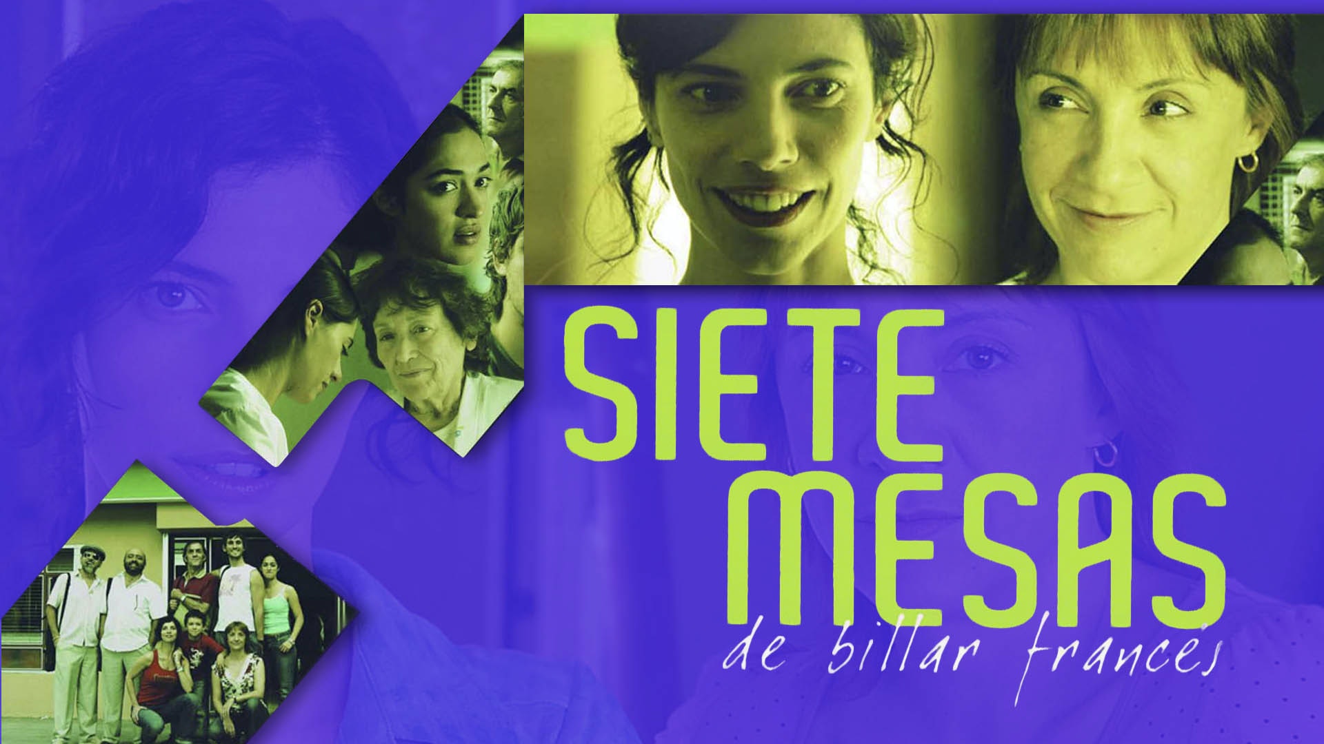 Siete mesas de billar francés