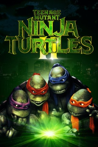 Affisch: Teenage Mutant Ninja Turtles II - Kampen om Ooze