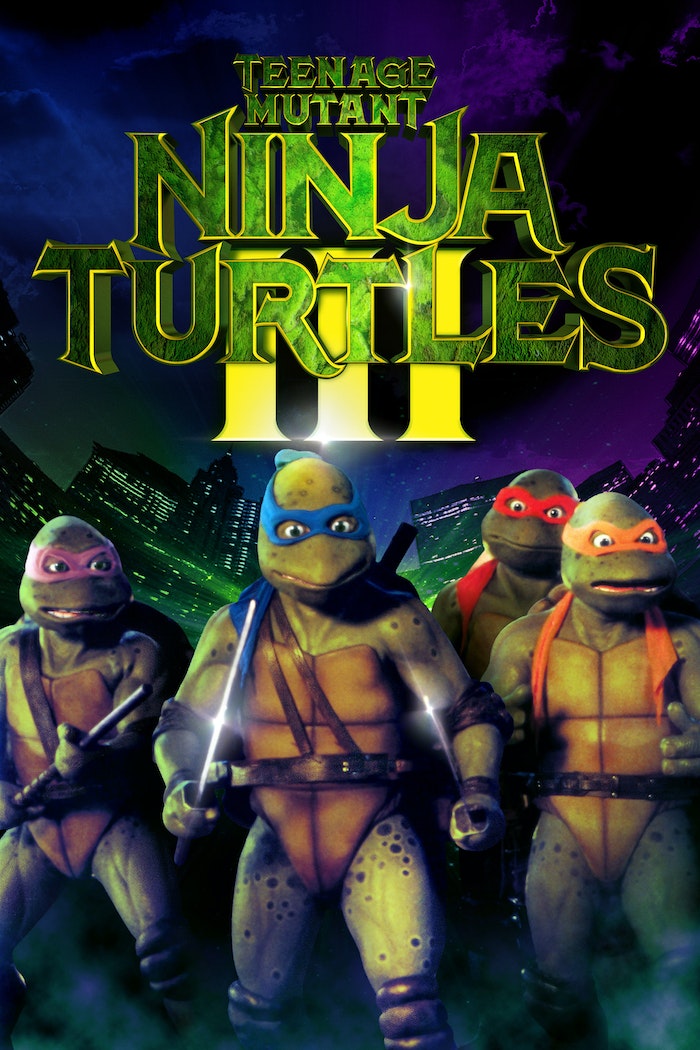 Affisch: Teenage Mutant Ninja Turtles III